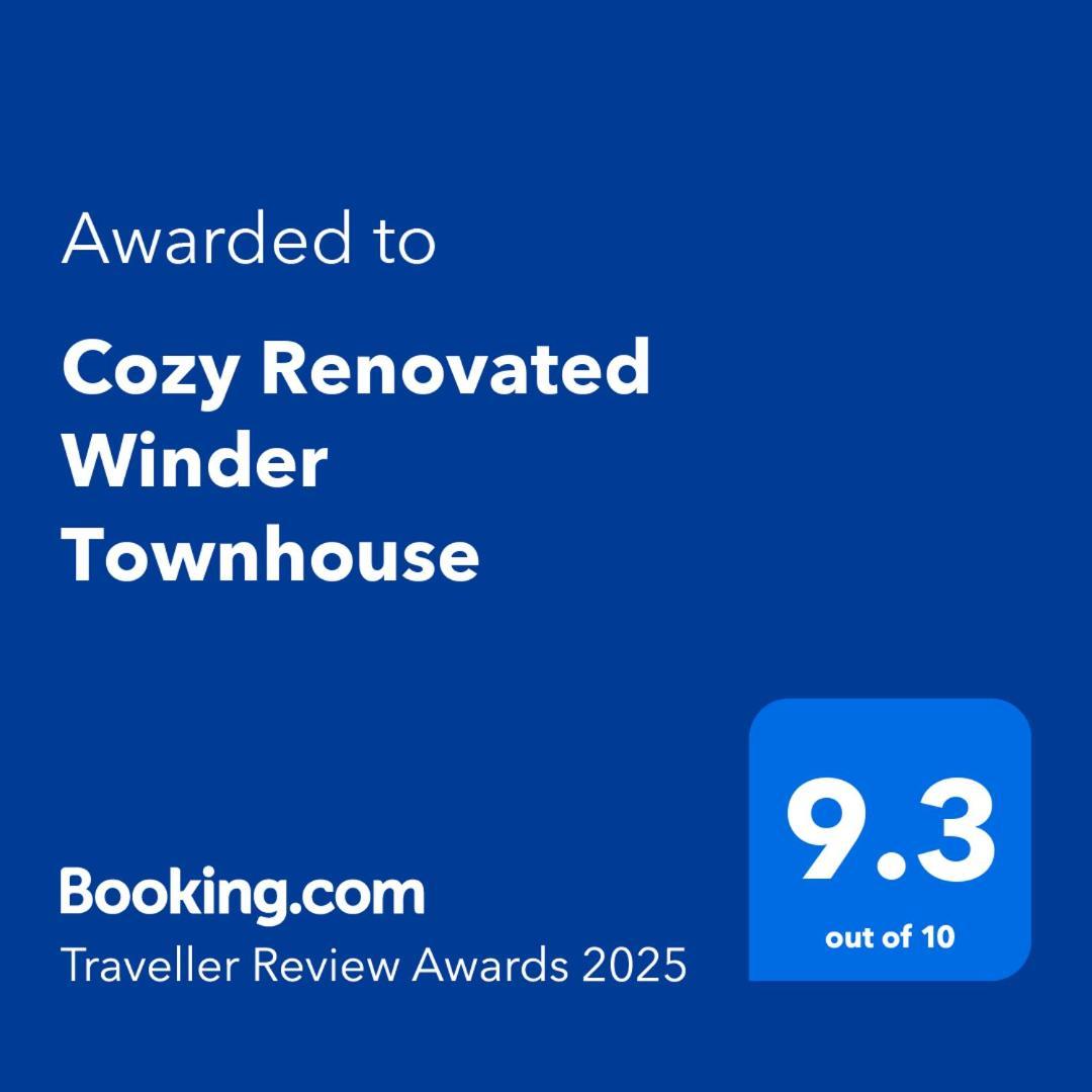 Cozy Renovated Winder Townhouse Traveller Awards 2025 Winner Eksteriør bilde